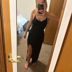 Black sparkly long dress!